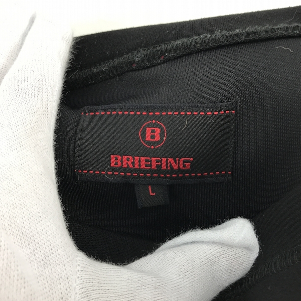実際に弊社で買取させて頂いたBRIEFING/ブリーフィング ゴルフウェア スウェット WARM 3D LOGO CREW NECK クルーネックスウェット BRG213M49/Lの画像 2枚目