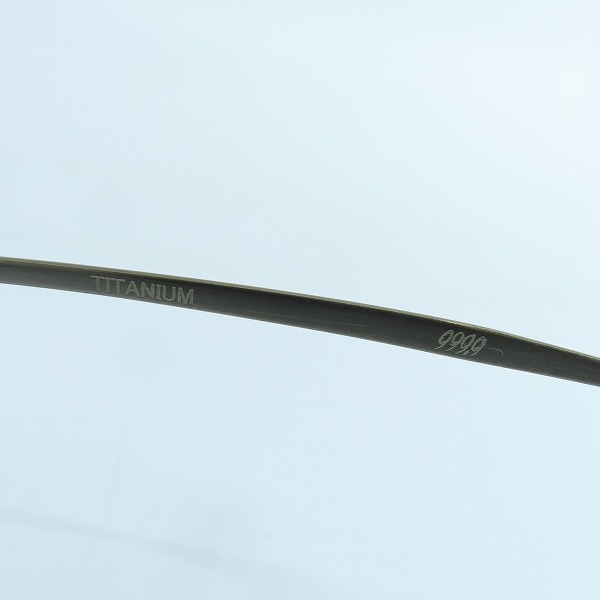 実際に弊社で買取させて頂いた999.9/フォーナインズ 眼鏡/メガネフレーム/アイウェア S-699Tの画像 6枚目