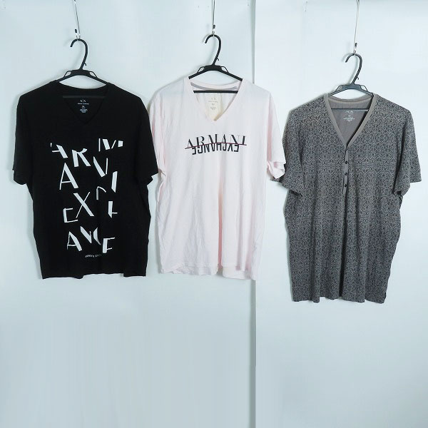 実際に弊社で買取させて頂いたARMANI EXCHANGE/アルマーニエクスチェンジ 半袖Tシャツ 3点セット