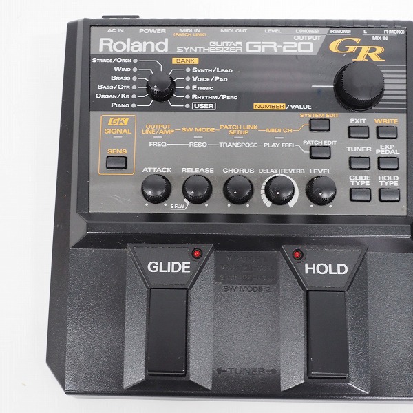 実際に弊社で買取させて頂いたRoland/ローランド GR-20 ギター シンセサイザー エフェクター 電源アダプター付【通電確認済】の画像 1枚目