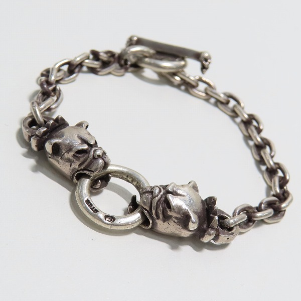 実際に弊社で買取させて頂いたGabor/ガボール インターナショナル クォーター 2ブルドッグヘッド ブレスレット