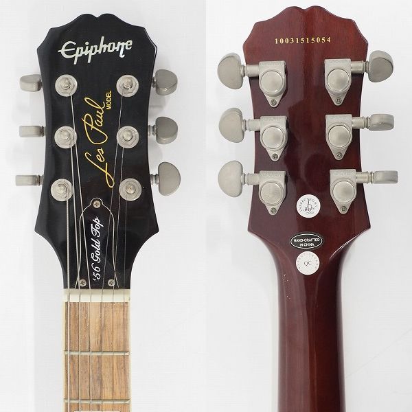 実際に弊社で買取させて頂いた★Epiphone/エピフォン Les Paul Standard '56 Gold Top/レスポールスタンダード 1956 ゴールドトップ ソフトケース付の画像 2枚目