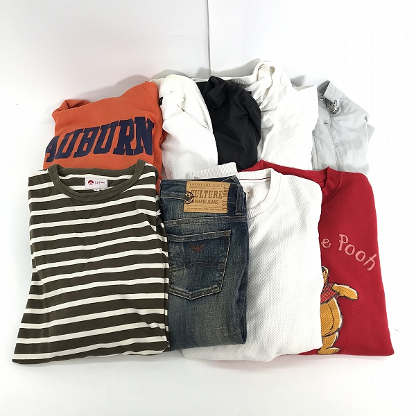 実際に弊社で買取させて頂いた【おまとめ】ブルックスブラザーズ/ビームス/アルマーニ 等 ニット/ロンT/デニム 他