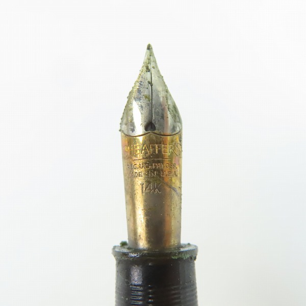 実際に弊社で買取させて頂いた【ジャンク】SHEAFFER/シェーファー 万年筆/筆記具 ゴールド ペン先 14Kの画像 2枚目