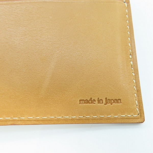 実際に弊社で買取させて頂いたGANZO/ガンゾ シェルコードバン×ヌメ革 長財布/札入れ の画像 5枚目