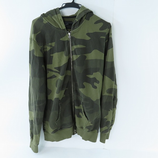 実際に弊社で買取させて頂いたHYDROGEN/ハイドロゲン 迷彩/カモフラ柄 ジップアップパーカー/L