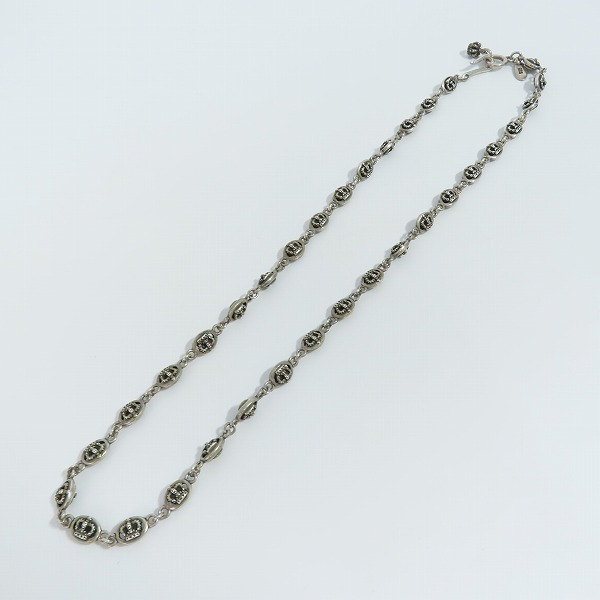 実際に弊社で買取させて頂いたJustin Davis/ジャスティンデイビス QE2 クラウン チェーンネックレス SNJ120 50cmの画像 4枚目