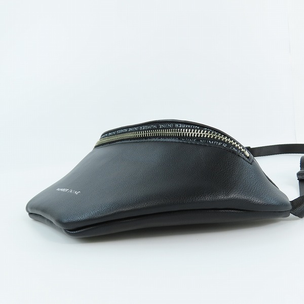 実際に弊社で買取させて頂いたNUMBER NINE/ナンバーナイン ブラック ウエストバッグ/ボディーバッグの画像 3枚目