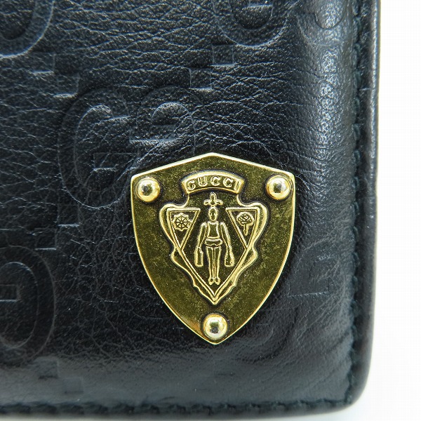 実際に弊社で買取させて頂いたGUCCI/グッチ GGシマ クレスト 二つ折り財布 の画像 3枚目