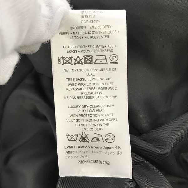 実際に弊社で買取させて頂いた【JPタグ】GIVENCHY/ジバンシィ ボンバージャケット/ブルゾン ラインストーン/36の画像 5枚目