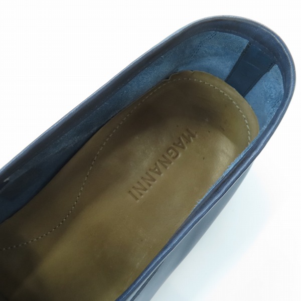 実際に弊社で買取させて頂いたMAGNANNI/マグナーニ レザー ローファー シューズ 38の画像 4枚目