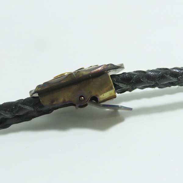 実際に弊社で買取させて頂いた(2)GANGSTERVILLE×Galcia/ギャングスタービル×ガルシア G ループタイ/ボロタイ/ブラス/シルバーの画像 3枚目