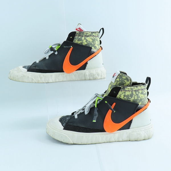 実際に弊社で買取させて頂いたNIKE×READYMADE/ナイキ×レディメイド BLAZER MID WHITE ブレーザー ミッド CZ3589-001/27.5の画像 3枚目