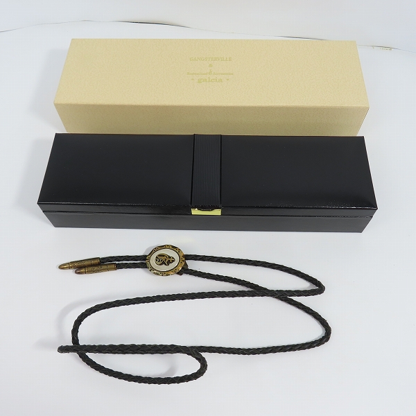 実際に弊社で買取させて頂いた（2）GANGSTERVILLE×Galcia/ギャングスタービル×ガルシア G ループタイ/ボロタイ/ブラス/シルバーの画像 7枚目