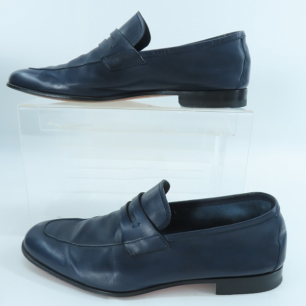 実際に弊社で買取させて頂いたMAGNANNI/マグナーニ レザー ローファー シューズ 38の画像 3枚目