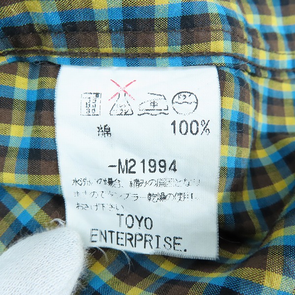 実際に弊社で買取させて頂いたRANCH WEAR/ランチウエア SUGAR CANE/シュガーケーン チェック柄 長袖 ウエスタンシャツ M21994 Mの画像 3枚目