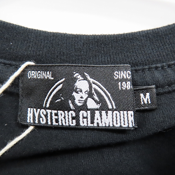 実際に弊社で買取させて頂いた【未使用】HYSTERIC GLAMOUR/ヒステリックグラマー BE@R&GIRL 2019 プリント Tシャツ 02192CT23 Mの画像 2枚目