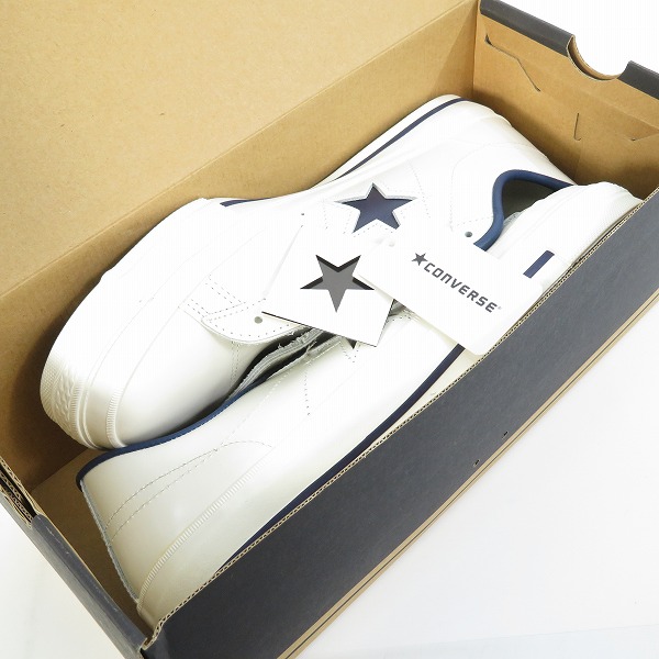 実際に弊社で買取させて頂いた【未使用】CONVERSE/コンバース ONE STAR OX ワンスター WHITE/MIDNIGHT/9の画像 7枚目