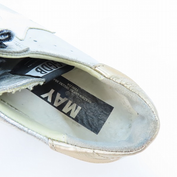 実際に弊社で買取させて頂いたGOLDEN GOOSE/ゴールデングース GGDB MAY スニーカー 35の画像 4枚目