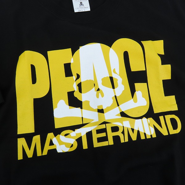 実際に弊社で買取させて頂いたmastermind JAPAN/マスターマインドジャパン FINAL COUNT DOWN/ファイナルカウントダウン PEACE Tシャツ Lの画像 5枚目