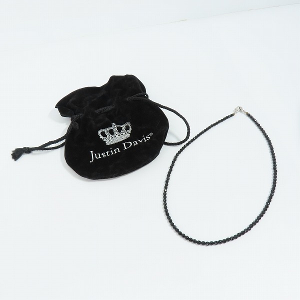 実際に弊社で買取させて頂いたJustin Davis/ジャスティンデイビス TINY ONYX chain タイニー オニキス チェーンネックレス SNJ330の画像 4枚目