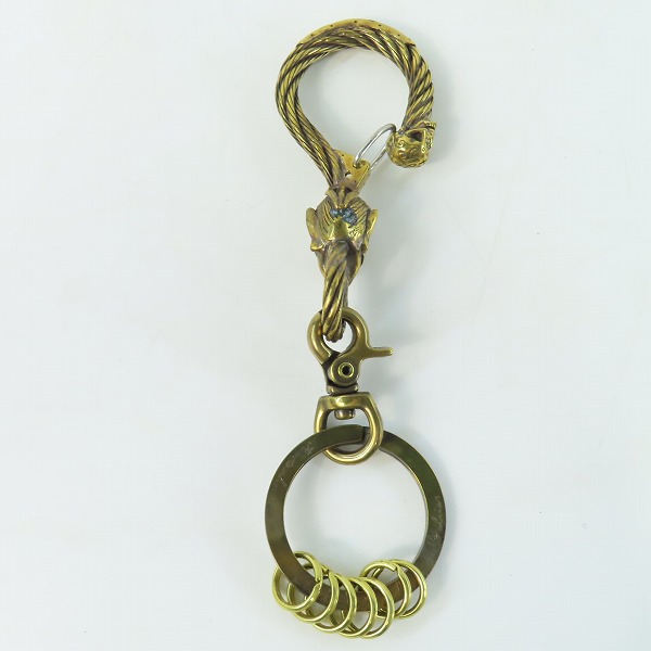 実際に弊社で買取させて頂いた(6)Gangsterville×galcia/ギャングスタービル×ガルシア キーホルダー DEVIL/デビル ブラス 真鍮 キーフック 15cmの画像 2枚目