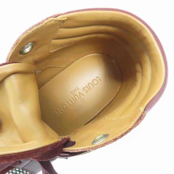 実際に弊社で買取させて頂いたLOUIS VUITTON/ルイヴィトン スエード スニーカー GO0145 35 1/2の画像 4枚目