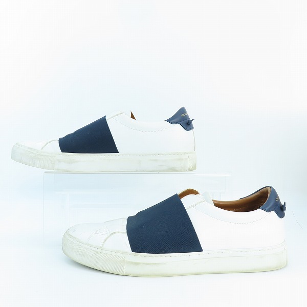 実際に弊社で買取させて頂いたGIVENCHY/ジバンシィ エラスティックストラップ レザースニーカー DN0187/43の画像 3枚目