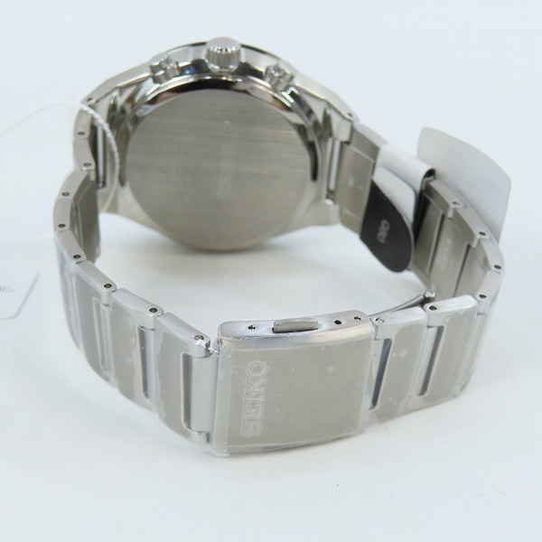 実際に弊社で買取させて頂いた【未使用】SEIKO/セイコー SPIRIT SMART/スピリットスマート クロノ/ソーラー 腕時計 SBPJ025の画像 2枚目