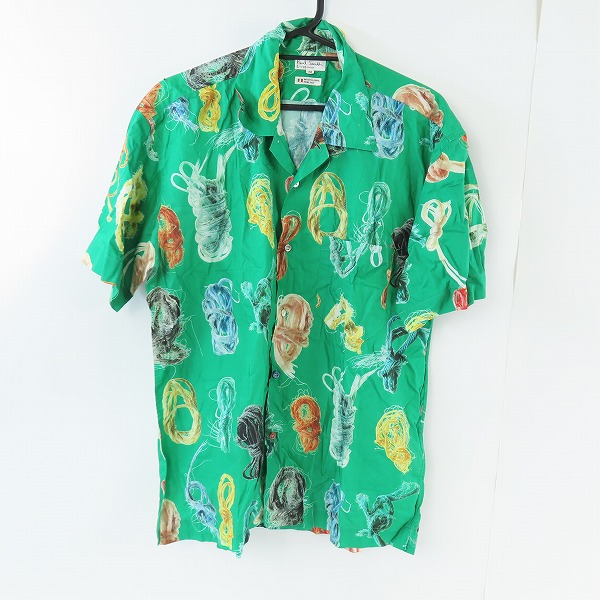 実際に弊社で買取させて頂いたPaul Smith LONDON/ポールスミスロンドン 紐デザイン 総柄 半袖シャツ/M