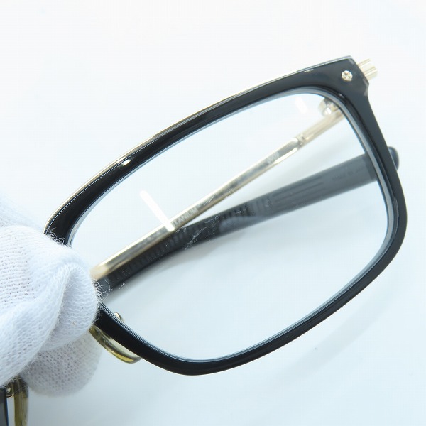 実際に弊社で買取させて頂いた999.9/フォーナインズ チタニウム コンビ アイウエア/メガネフレーム M-114の画像 7枚目