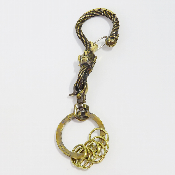 実際に弊社で買取させて頂いた（1）Gangsterville×galcia/ギャングスタービル×ガルシア キーホルダー DEVIL/デビル ブラス 真鍮 キーフック 15cmの画像 2枚目