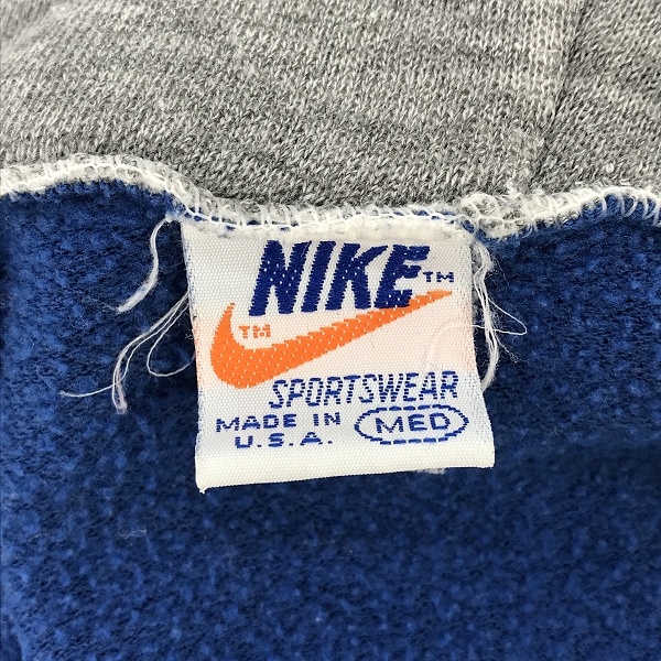 実際に弊社で買取させて頂いたNIKE/ナイキ 70s/70年代/ヴィンテージ/ビンテージ/オレンジタグ/USA製 2トーンパーカー/Mの画像 2枚目