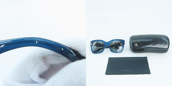 実際に弊社で買取させて頂いたCHANEL/シャネル ココマーク サングラス/アイウェア 5357-Aの画像 9枚目