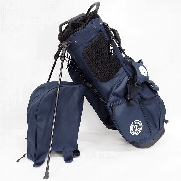 実際に弊社で買取させて頂いたZERO HALLIBURTON/ゼロハリバートン ゴルフ スタンド式 7分割キャディバッグ ネイビーの画像 1枚目