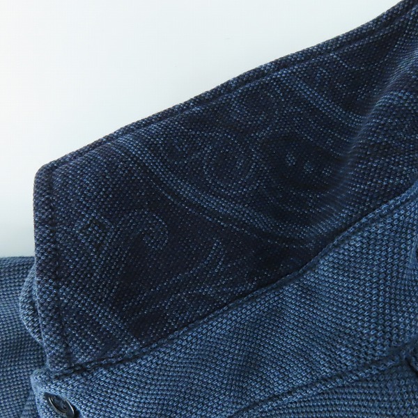 実際に弊社で買取させて頂いたETRO/エトロ 胸ロゴ刺繍 襟下ペイズリー柄半袖ポロシャツ XSの画像 6枚目