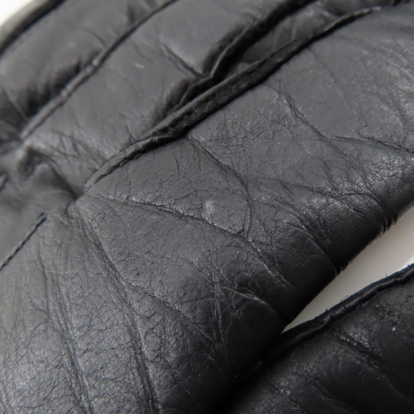 実際に弊社で買取させて頂いたANN DEMEULEMEESTER/アンドゥムルメステール レザー ロンググローブ ブラック/Mの画像 6枚目