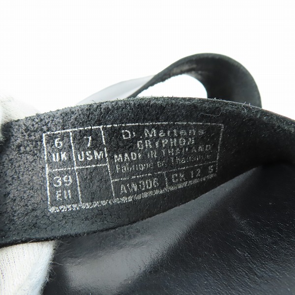 実際に弊社で買取させて頂いたDr.Martens/ドクターマーチン GRYPHON/グリフォン サンダル 15695001/UK6の画像 5枚目