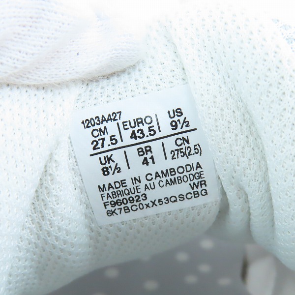 実際に弊社で買取させて頂いた【未使用】asics×BEAMS×Papergirl/アシックス×ビームス×ペーパーガール GT-2160 ローカットスニーカー 1203A427-100/27.5の画像 5枚目