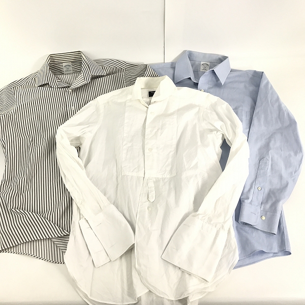 実際に弊社で買取させて頂いた【おまとめ】Brooks Brothers/ブルックスブラザーズ TOMORROWLAND/トゥモローランド Yシャツ ストライプシャツ 等の画像 1枚目