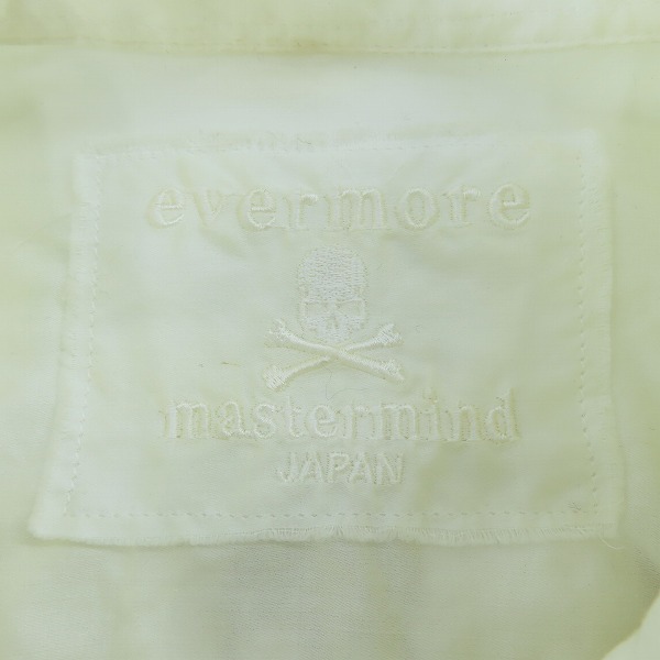 実際に弊社で買取させて頂いたmastermind JAPAN/マスターマインドジャパン evermore期 袖銀ラメジャガードスカル 長袖シャツ MX-SH04-06/Mの画像 2枚目