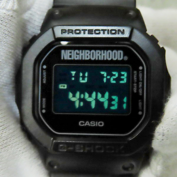 実際に弊社で買取させて頂いたG-SHOCK×NEIGHBORHOOD/Gショック×ネイバーフッド 腕時計 ブラック DW-5600VTの画像 4枚目