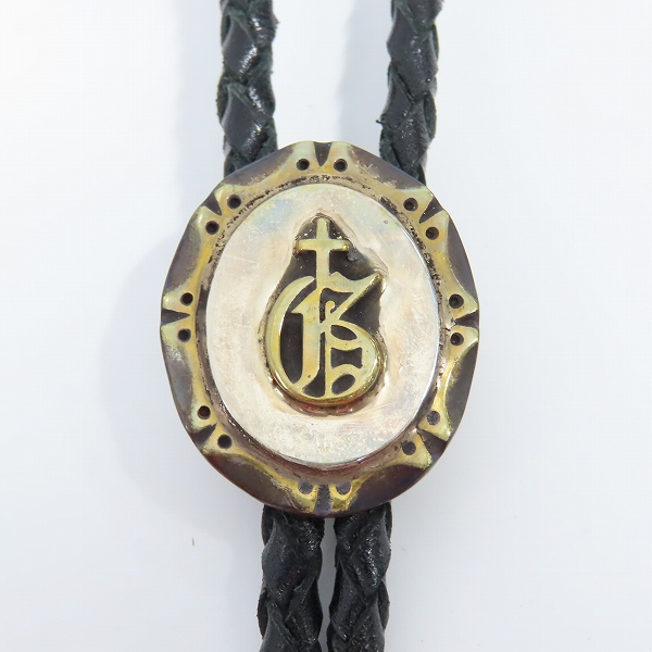 実際に弊社で買取させて頂いた（1）GANGSTERVILLE×Galcia/ギャングスタービル×ガルシア G ループタイ/ボロタイ/ブラス/シルバーの画像 1枚目