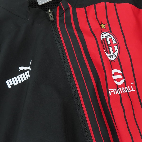 実際に弊社で買取させて頂いたPUMA/プーマ ACミラン 22/23 プレマッチ ジャケット 769276-01 Lの画像 6枚目