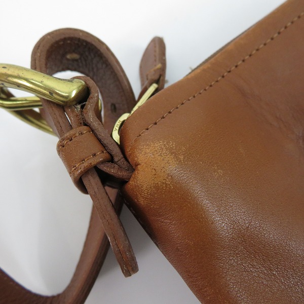 実際に弊社で買取させて頂いたCOACH/コーチ オールドコーチ カウハイドレザー ミニショルダーバッグ 4130の画像 6枚目