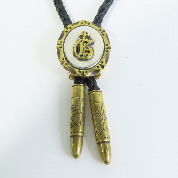 実際に弊社で買取させて頂いたGANGSTERVILLE×Galcia/ギャングスタービル×ガルシア ループタイ/ボロタイ ゴールド×シルバーの画像 1枚目