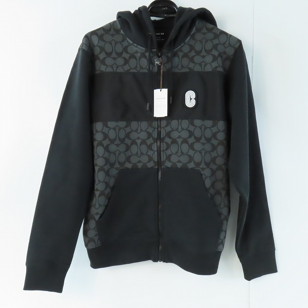 実際に弊社で買取させて頂いた【未使用】COACH/コーチ シグネチャー 切り替えジップパーカー C7817/S