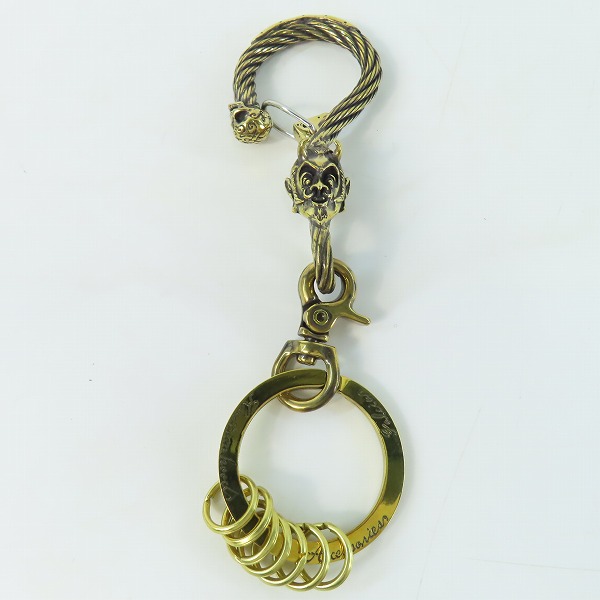 実際に弊社で買取させて頂いた(4)Gangsterville×galcia/ギャングスタービル×ガルシア キーホルダー DEVIL/デビル ブラス 真鍮 キーフック 15cmの画像 1枚目