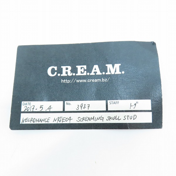 実際に弊社で買取させて頂いたNECROMANCE/ネクロマンス Rat Race/ラットレース スカルピアス 2点セットの画像 9枚目