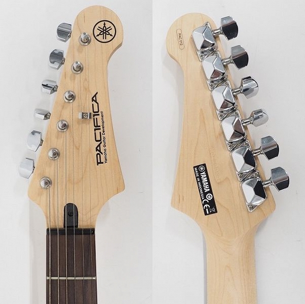 実際に弊社で買取させて頂いた★YAMAHA/ヤマハ PACIFICA/パシフィカ PAC012 ストラトシェイプ SSH エレキギター ソフトケース付の画像 2枚目